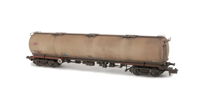 Heavily weathered and new decals added.