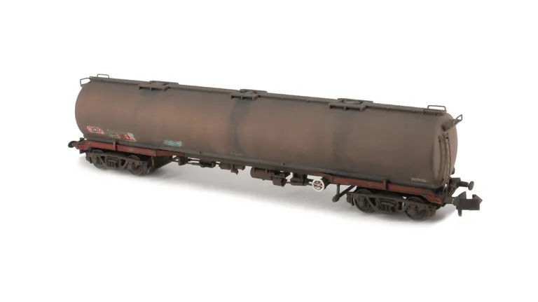 Heavily weathered and new decals added.