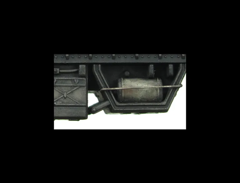 Close up of detailed battery box.