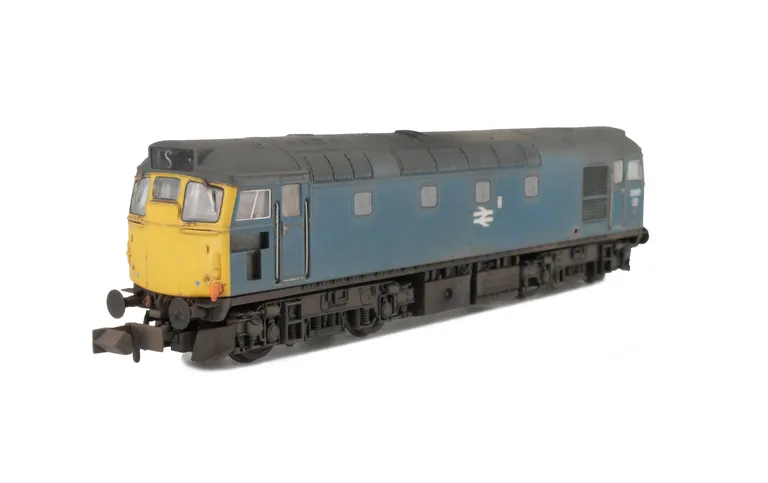 D5365 with full respray into BR Blue and modified nose end. Brass buffers added, token catcher recess added. etched windscreen wipers, boiler access panel taken off and smoothed over, etched work plates, moulded roof grill replaced with 3D etched fan and 