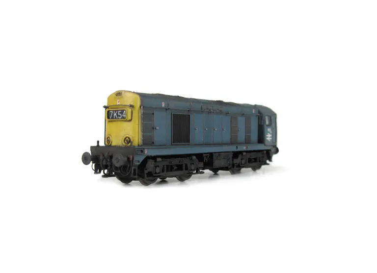 D8301 with headcodes changed, roof grills replaced with much finer etched fan and grill, bogie modification to reduce the gap between body and bogies, renumbered, horn grill covers made finer, detailed buffer beam at one end and semi detailed at the coupl