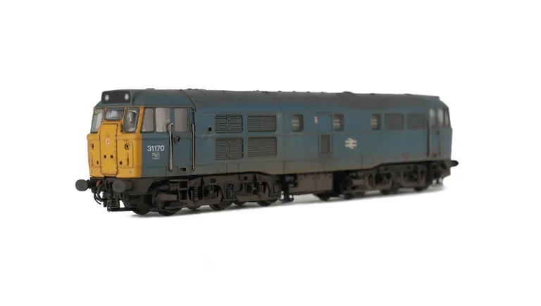 31170 Renumbered, detailed buffer beam at one end and driver fitted.