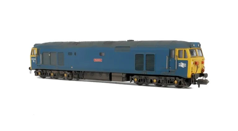 50006 Full respray to BR Blue. Added details include: renumbered, etched nameplates, mu socket replaced and headcodes improved.