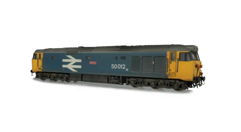 50012 Added details include; renumbered, driver, mu cable replaced, multiple jumper socket changed to correct type, speedo cable added, etched plates, moulded roof grills replaced with 3D fan and grill and detailed buffer beam.