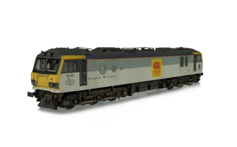 92041 with some livery modifications and touch up of cantrail area and lighting surrounds, renumbered, renamed, etched depot plaques and portals, driver, detailed buffer beam and semi detailed at coupling end.