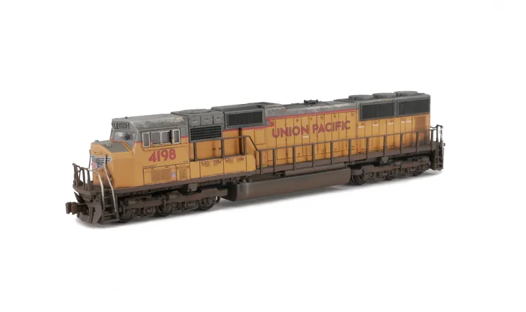 Weathered with special effects on roof line of flaking paint.