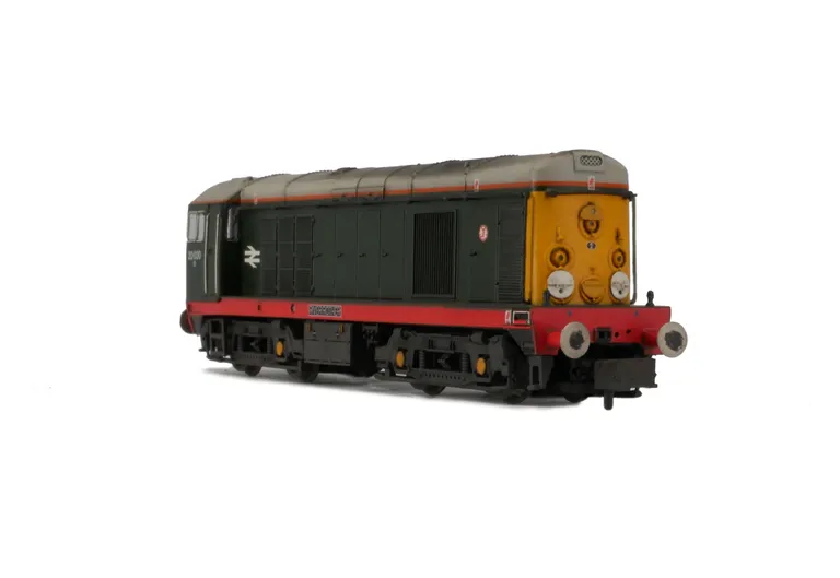 20030 Renumbered with added painted on name. Details added: thinned down headcode discs with holes filled and resprayed,  roof grills replaced with much finer etched fan and grill and semi detailed buffer beam at one end.